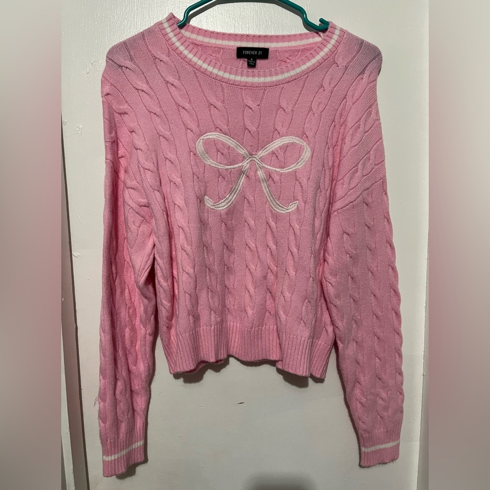 Pink Bow Sweater